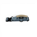 Muskoka Mist Blue heavy-duty dog collar with control handle on a white background